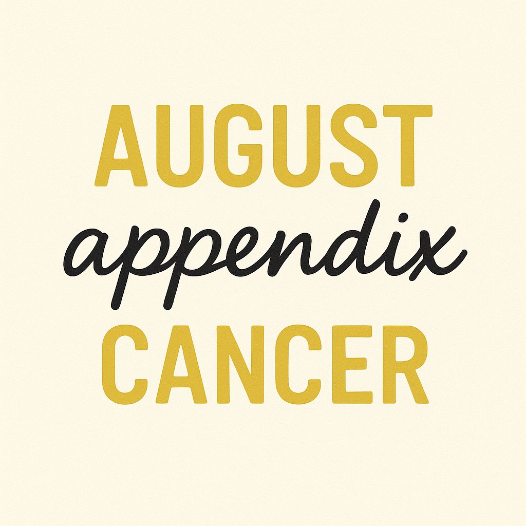 ¡Mes de concientización sobre el cáncer de apéndice!     Appendix Cancer Awareness Month!