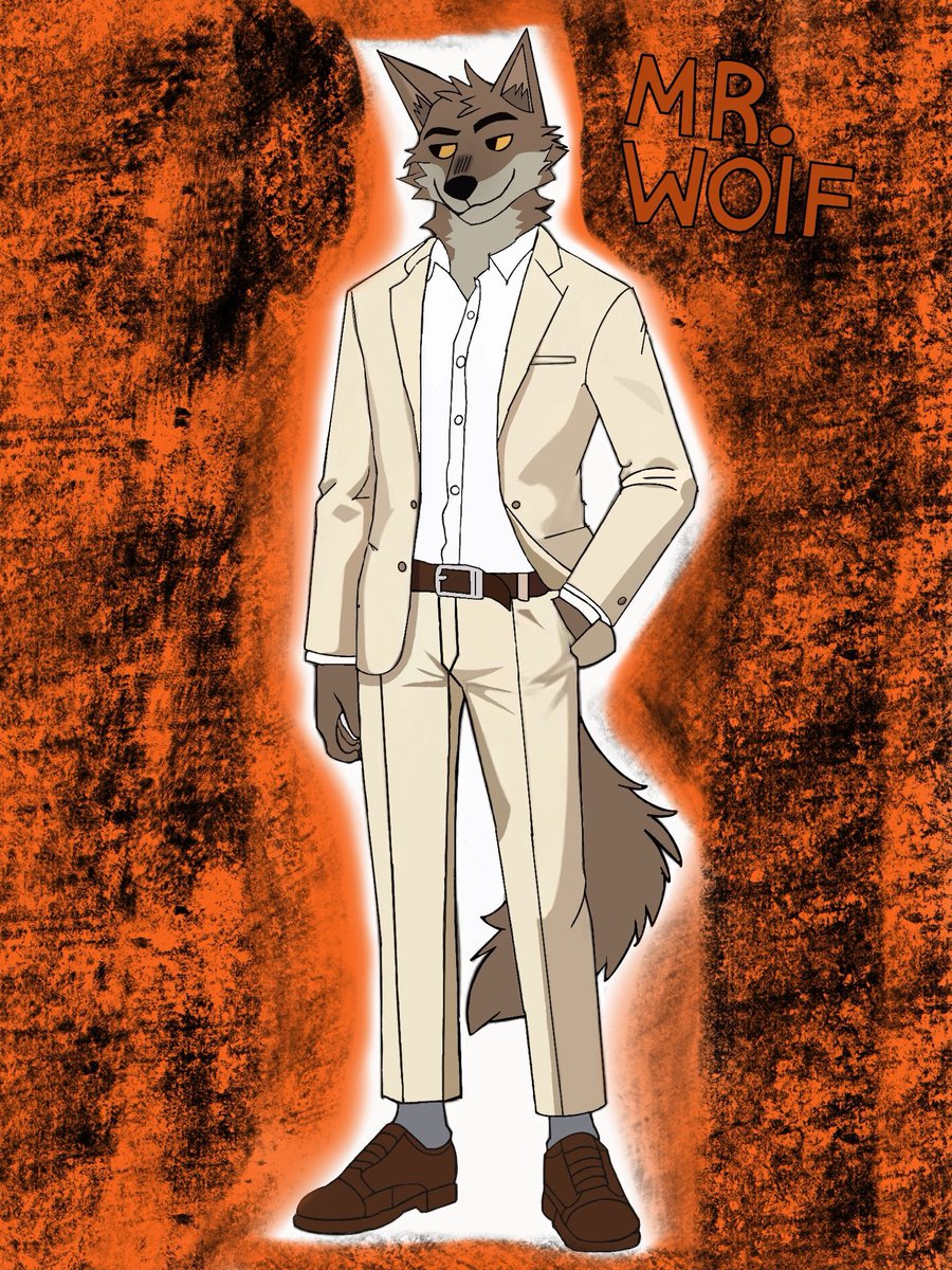 I drew Mr. Wolf cuz he’s so cute🥰🥰🥰 #furryartwork #MrWolf #BadGuys2