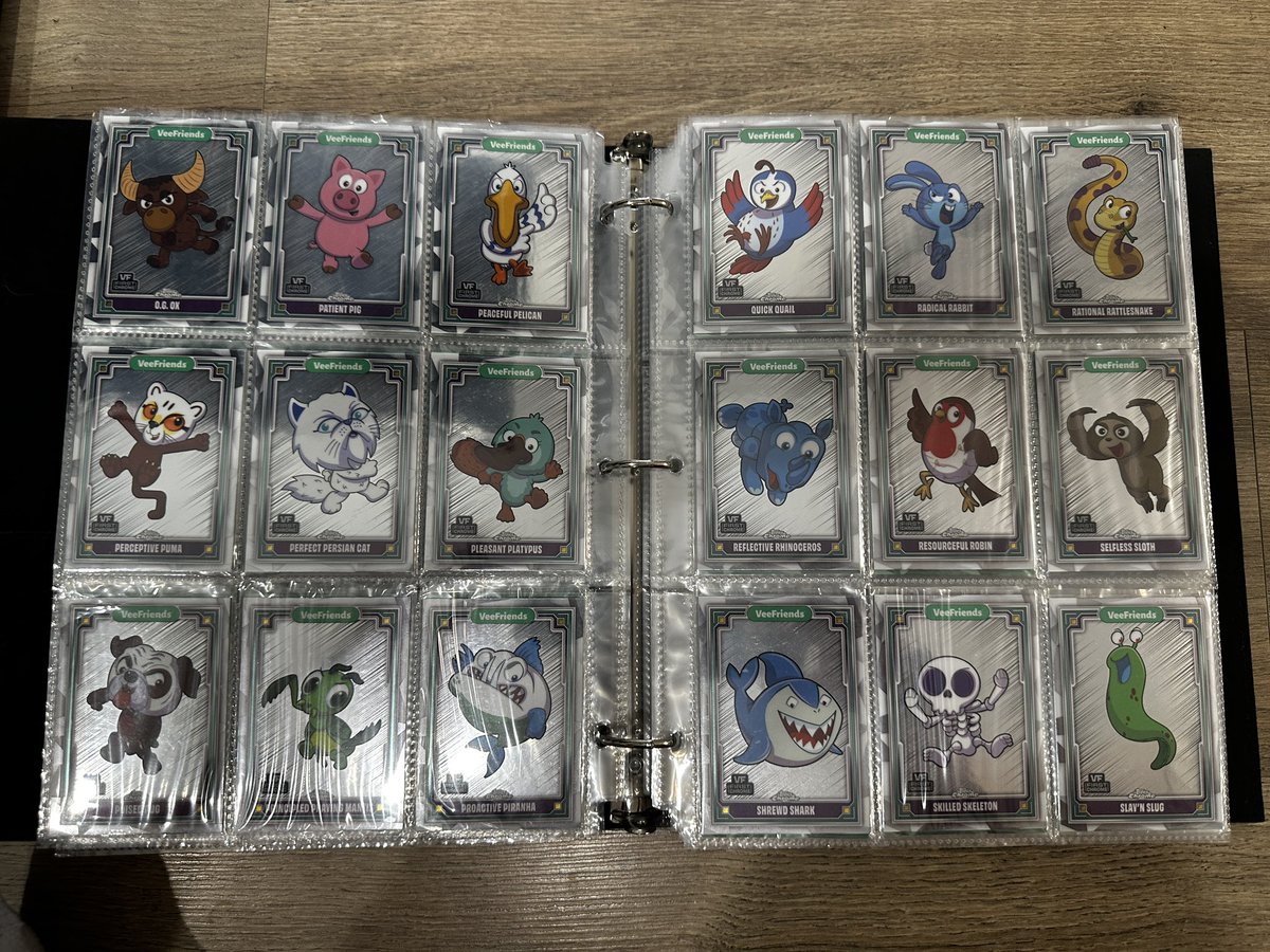 Heading to the <a href="/nsccshow/">The National Sports Collectors Convention Inc.</a> if anyone is wanting to buy the full base set of <a href="/veefriends/">VeeFriends 📍NSCC Booth #551</a> today! I have 3 full sets (with the vvvv lucky black cat). Let’s make a deal at $150 per set. <a href="/VeeFriendsCards/">VeeFriends Cards</a> Also bringing a ton of yellow refractors, numbered cards and base refractor.