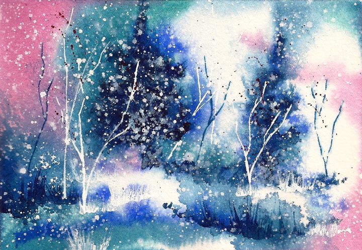 Art of the Day: "Holiday Card 4". Buy at: ArtPal.com/nelsonmakesart…