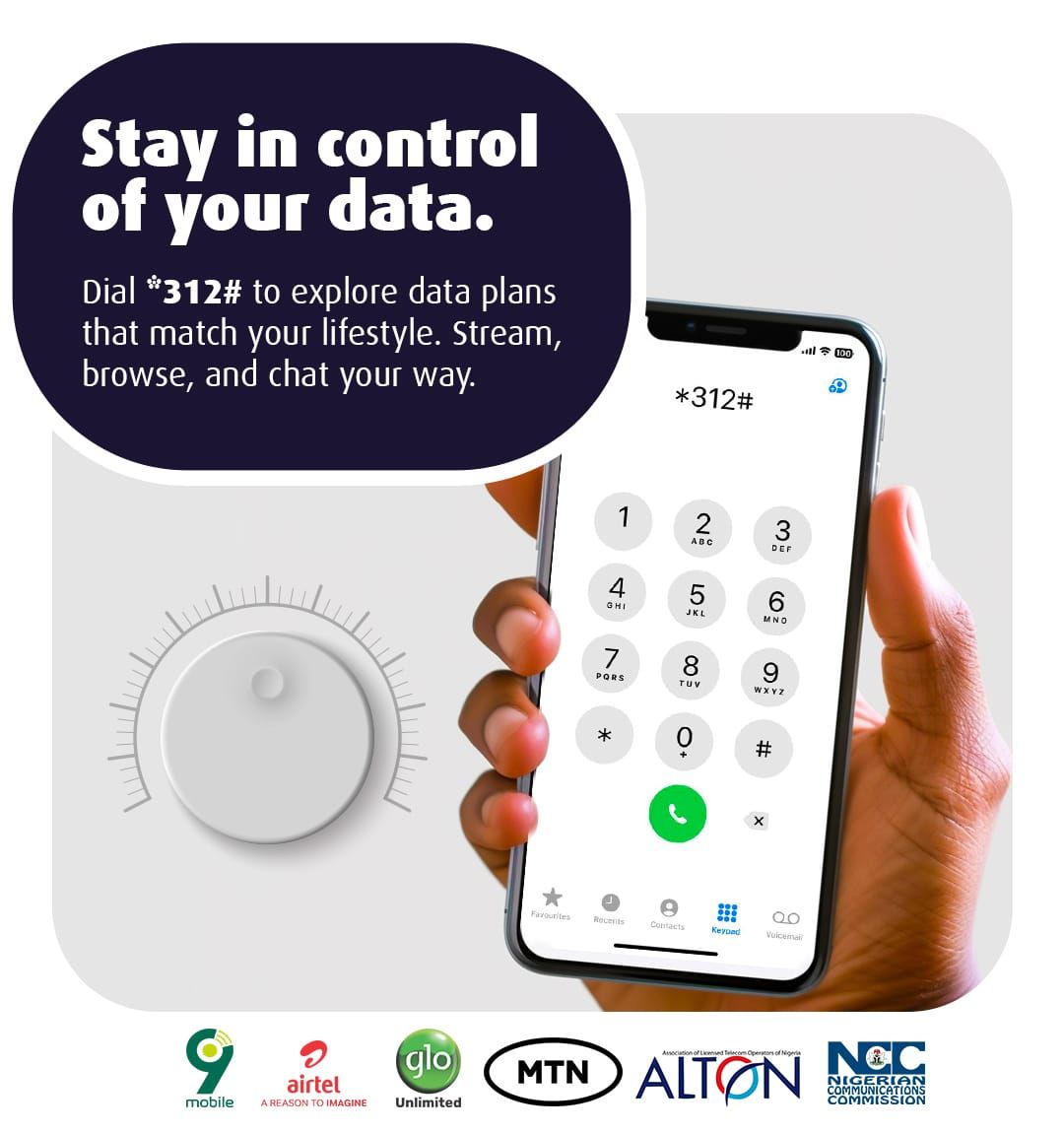 Choose the data plan that powers your day, your way.
Dial *312# now. 
#9mobileNG
