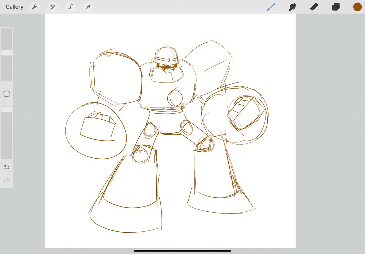 GottaSpeeve's tweet image. Sketch of Gutsy
#MegaMan #MegaManFanArt #GutsMan