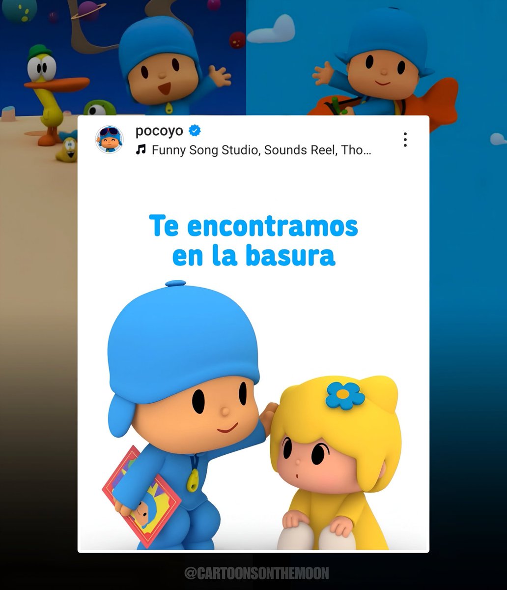 CartoonsOTMoon's tweet photo. Por alguna razón, la cuenta oficial de Pocoyo publicó esto: https://t.co/8G7Q9fcSEI