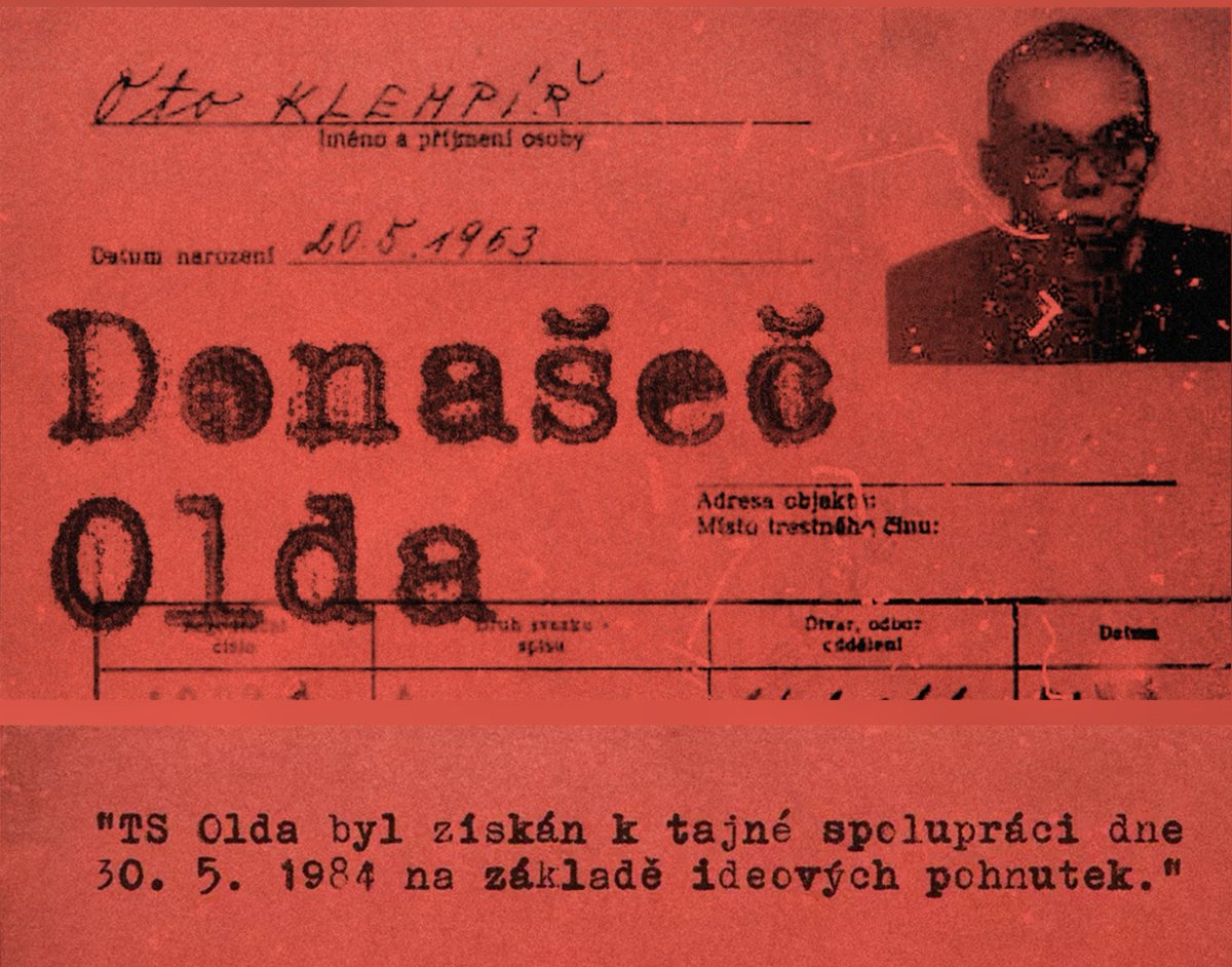 O. Klempíř - krycí jm. "Olda", byl ke spolupráci s StB získán z "ideových pohnutek" ve vinárně, podobně jako agent Bureš.

Díky informacím, které za peníze "Olda" předával, uskutečnila StB 4 akce s názvy: "KOŠ, PEDAGOG, HERA a HERÁK“. Některé vedly až k zatčení nepohodlných osob.