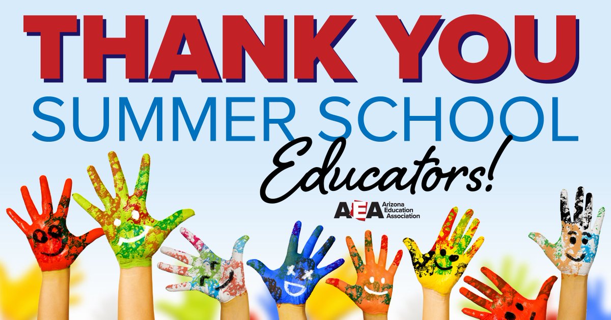 With the school year starting in many districts across Arizona, our union is proud to recognize all of the teachers, paraprofessionals, bus drivers, maintenance staff, and others who work hard during the summer months to support student learning. Thank you for everything you do.