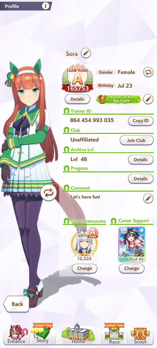 valeac130's tweet photo. @umamusume_eng 864454993035

8* Blue spark, 5 power/3 stamina
3LB Kitasan Black if anyone need. 
Working on a 9* Stamina! Wish me luck!! https://t.co/HWChgKbhCF