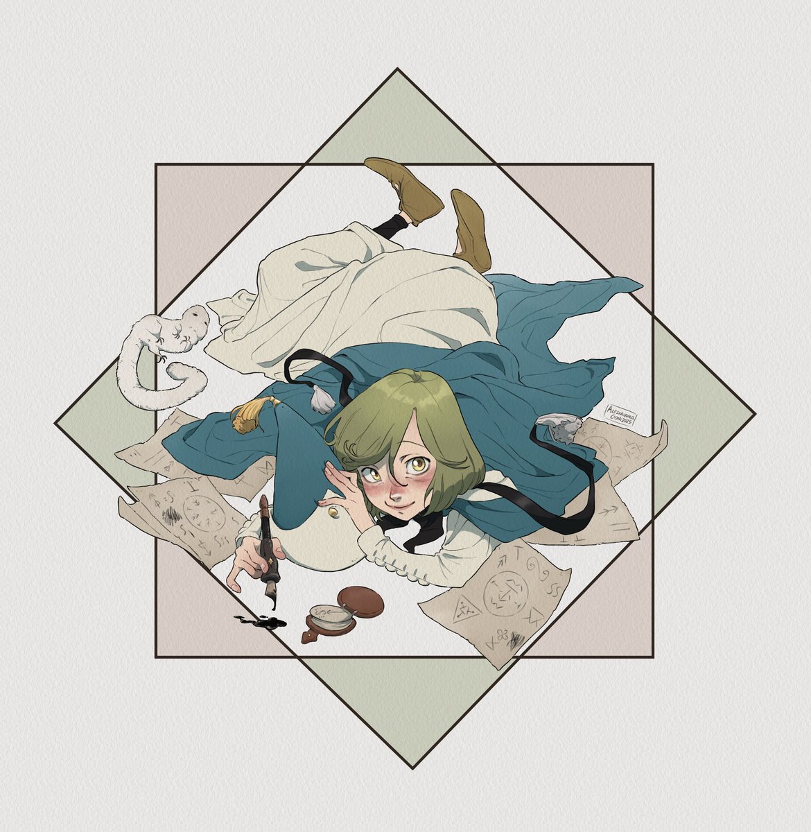 Alessandra Cioni (@ale_cioni) on Twitter photo - Magic exists to make people happy. - 🧙🖋️✨
A small drawing to celebrate the 9th anniversary of Witch Hat Atelier's serialization, one of the most beautiful manga of recent times ❤️
#witchhatatelier #Δ帽子 #wha #Δ帽子9th #kamomeshirahama
<a href="/shirahamakamome/">白浜鴎🏳️🌈とんがり帽子アニメ化</a> - Magic exists to make people happy. - 🧙🖋️✨
A small drawing to celebrate the 9th anniversary of Witch Hat Atelier's serialization, one of the most beautiful manga of recent times ❤️
#witchhatatelier #Δ帽子 #wha #Δ帽子9th #kamomeshirahama
<a href="/shirahamakamome/">白浜鴎🏳️🌈とんがり帽子アニメ化</a>
