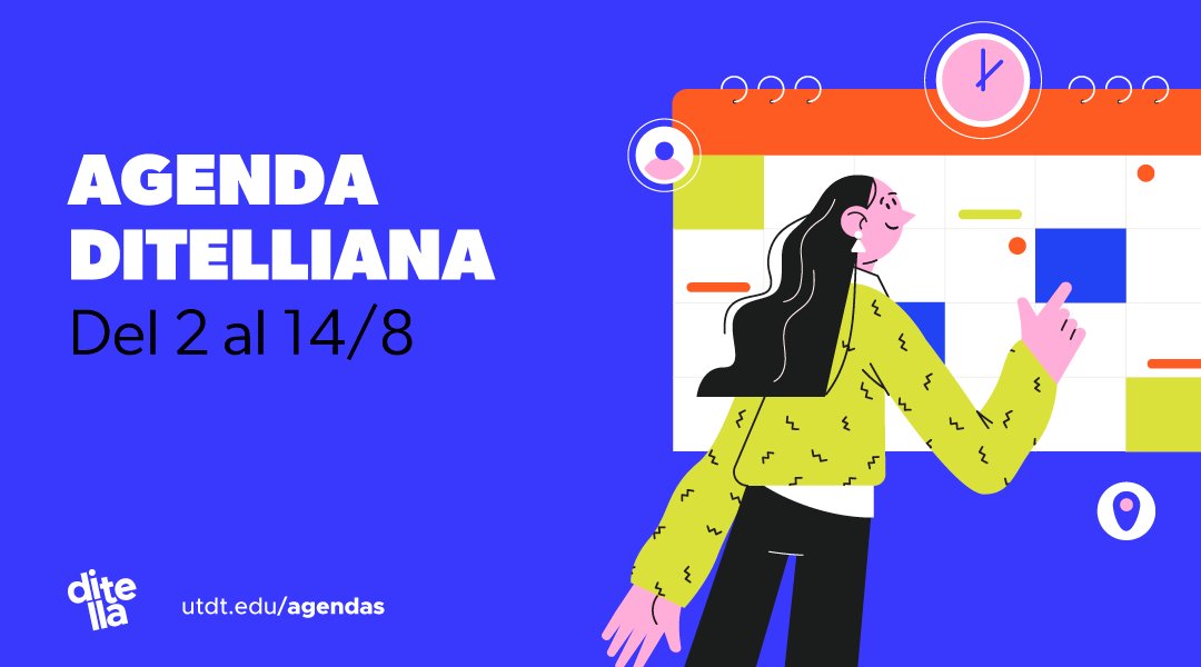 #AgendaDitelliana El newsletter quincenal para conocer las actividades de la #DiTella, así como las novedades y reuniones informativas de grado, posgrado y programas ejecutivos. Mirá lo que pasa del 2 al 14/8 y ¡suscribite! utdt.edu/agendas
