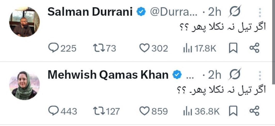 تیل نکلے نہ نکلے مگر یوتھیاں دی ماں پین ضرور نکل گئی جے 😂