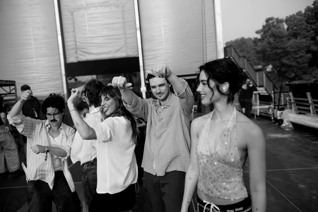 gracieabrams's tweet photo. Chicago, I will write you love letters for years and years and years. 
@lollapalooza Thank you so much for having us back.
@robynkonichiwa Watching you walk out on stage in those cherry red heels with the hair and the drums and the wind and the smoke made my heart stop. You have magic powers and by some miracle you are also generous enough to have shared them with us last night. Every second up there with you was electric and impossible to believe. Thank you will never cut it, but thank you, and thank you for making my favorite music. Handle Me is playing in my headphones as I type this. I love you🖤

GO TEAM!!!!!!! I am so proud to work with all of you.