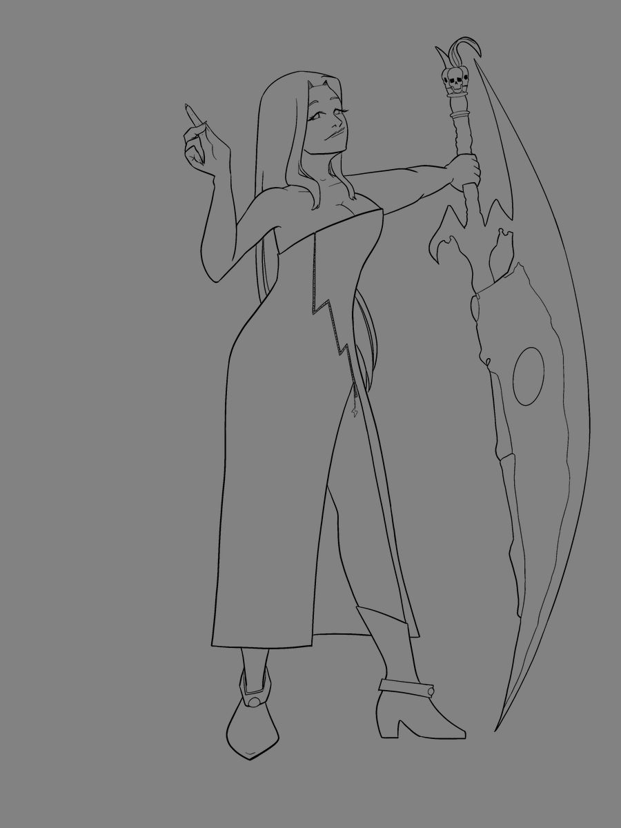 stingingcake's tweet photo. The colors are taking so long..... they're almost done but I don't understand leather and am being lazy about practice.... at least Devil Sword Sparda is like, flesh colored, I understand that. #DMC #DMCtrish #DMC5 #WIP #lineart Trying to come up with alt outfits for Trish... https://t.co/zQJmJBo5aT