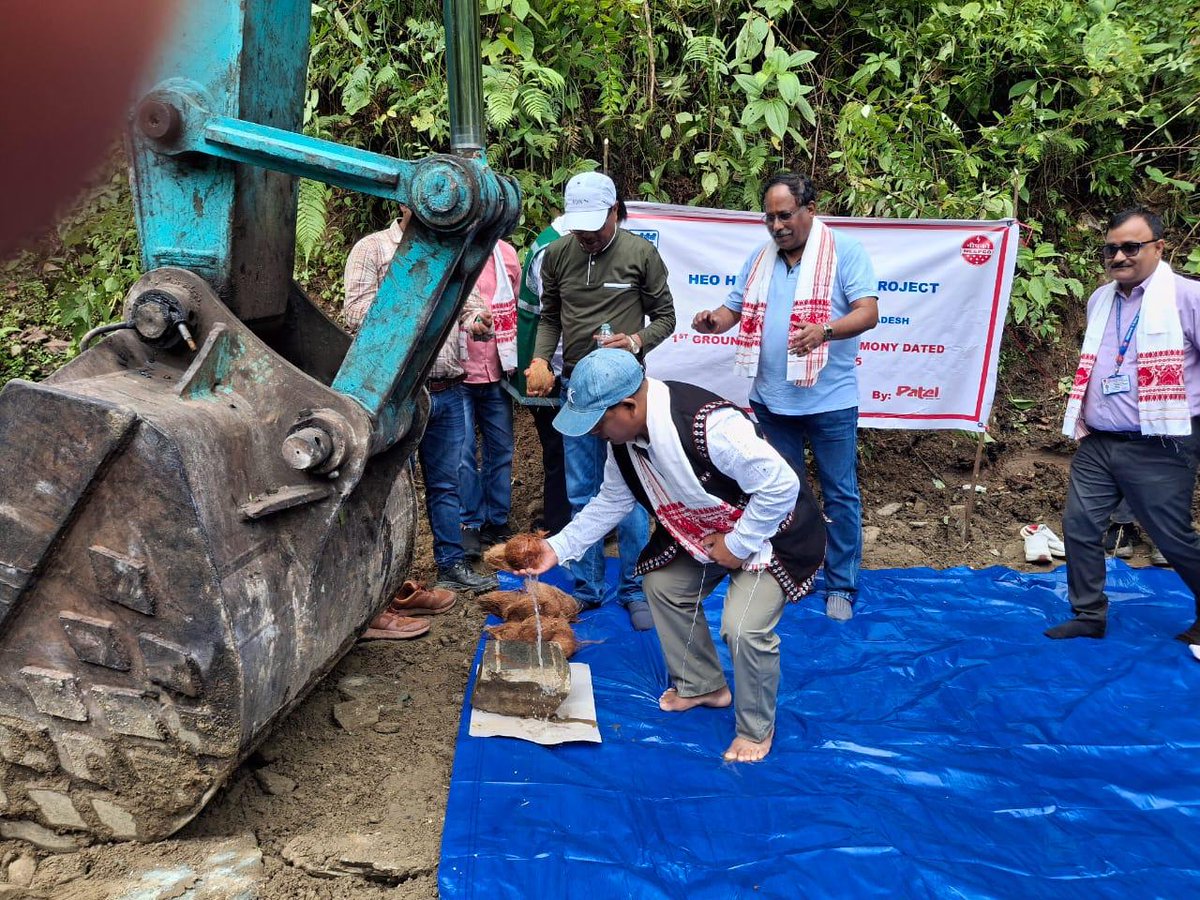 𝟓𝟎 ʏᴇᴀʀꜱ ꜱᴛʀᴏɴɢ. ᴘᴏᴡᴇʀɪɴɢ ᴀʜᴇᴀᴅ
Ground Breaking ceremony of Heo HEP (240MW) organised on 01/08/2025 in presence of DC, ADC, DLRSO of Shi Yomi district at Heo HEP site being attended by both the HOPs  of Naying and Tato HEP