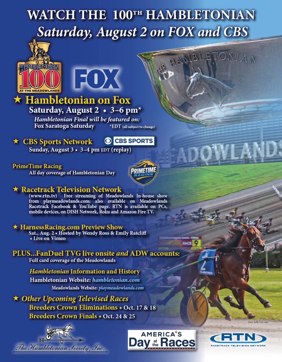 Ways to watch #hambo100 coverage!