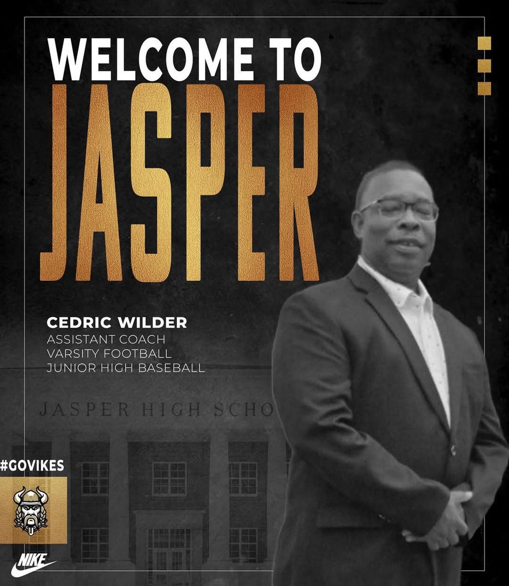 JasperVikes_FB's tweet image. We would like to welcome the newest addition to our football program!!🖤💛🏈
Offensive Line- Coach Clay Machen
Linebackers- Coach Cedric Wilder 
Quarterbacks- Coach Logan Smothers
#JHS #Jasper #VikingFootball #GoVikes