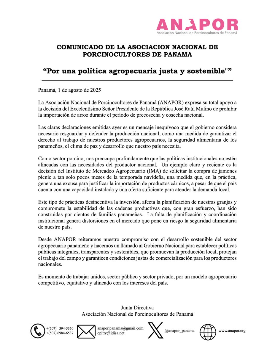 ANAPOR PANAMA tweet media