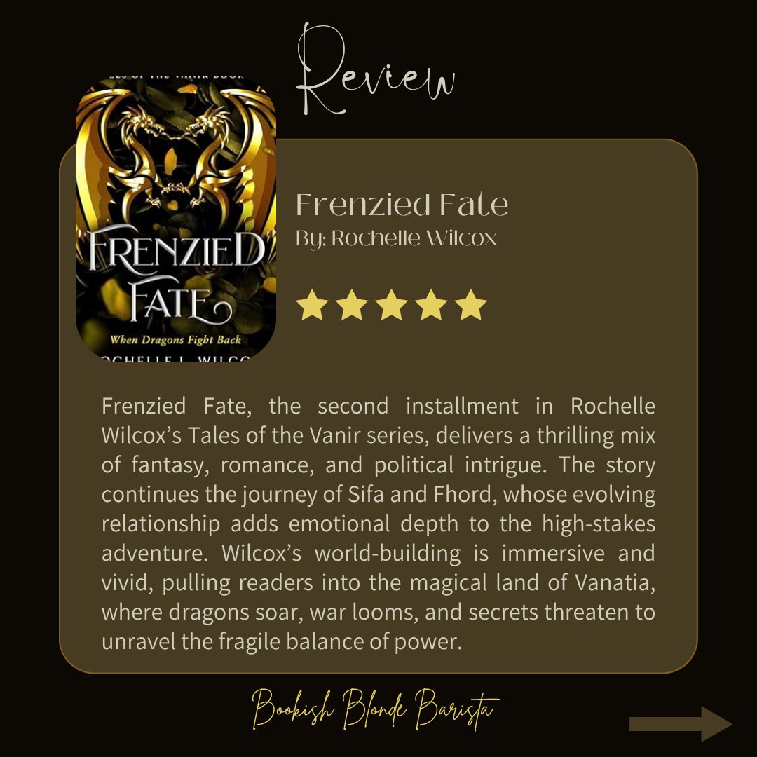 bookishbb's tweet image. 🔥 Just devoured Frenzied Fate by Rochelle Wilcox — dragons, magic, and forbidden love? YES PLEASE.
Book 2 in the Tales of the Vanir series takes everything up a notch.
Warning: cliffhanger incoming 🐉
#FrenziedFate #Romantasy #IndieAuthor #WhatToReadNext