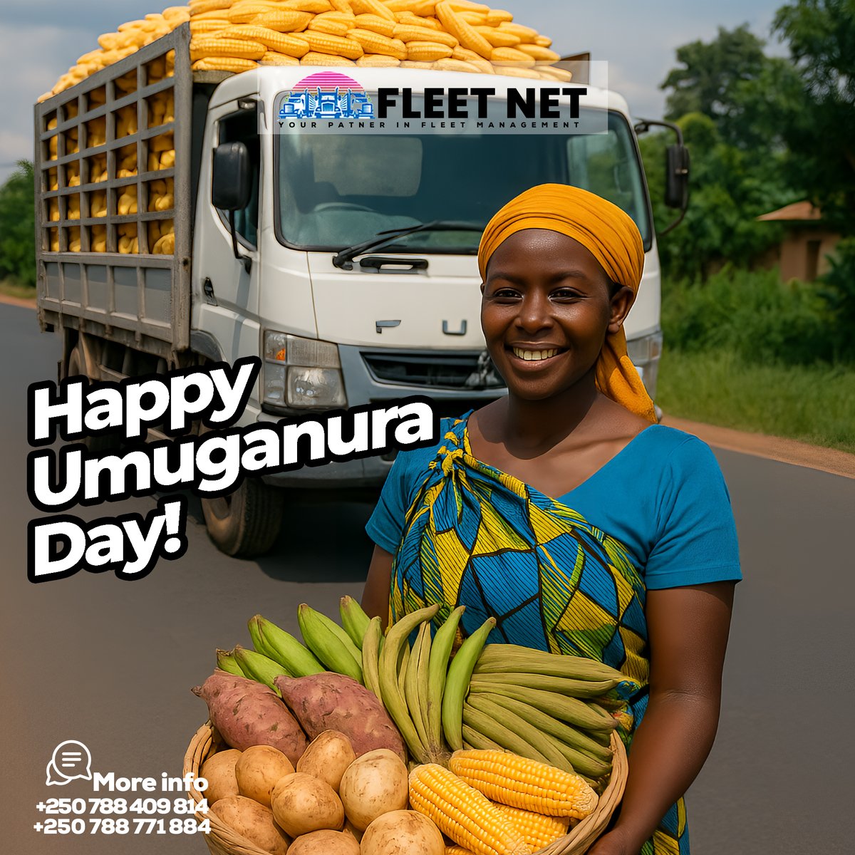 FleetnetRwanda's tweet photo. Wishing you a joyful Umuganura filled with gratitude and abundance. #Umuganura2024 #Rwanda #Kigali #Twyford https://t.co/ZSuyu6QNJs