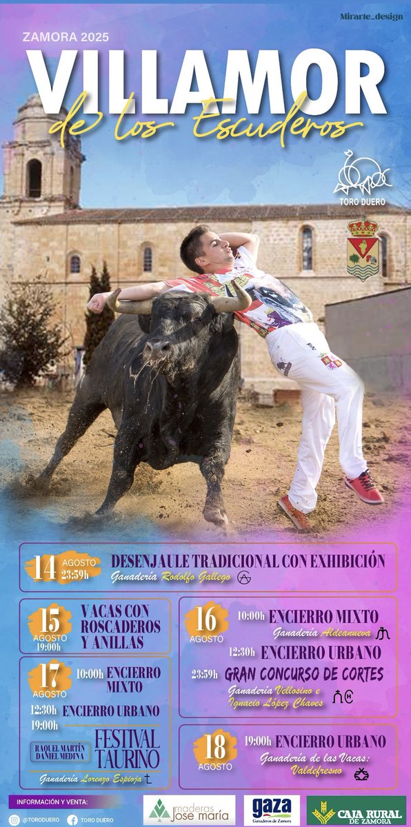danielmedinadm_'s tweet photo. El día 17 de agosto, nos vemos en el festival taurino de Villamor de los Escuderos. https://t.co/PEhJG69YPG