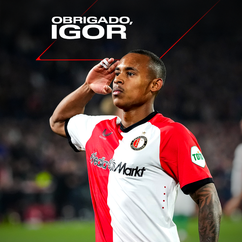 Feyenoord's tweet photo. Igor Paixão, it was a pleasure… 🫡