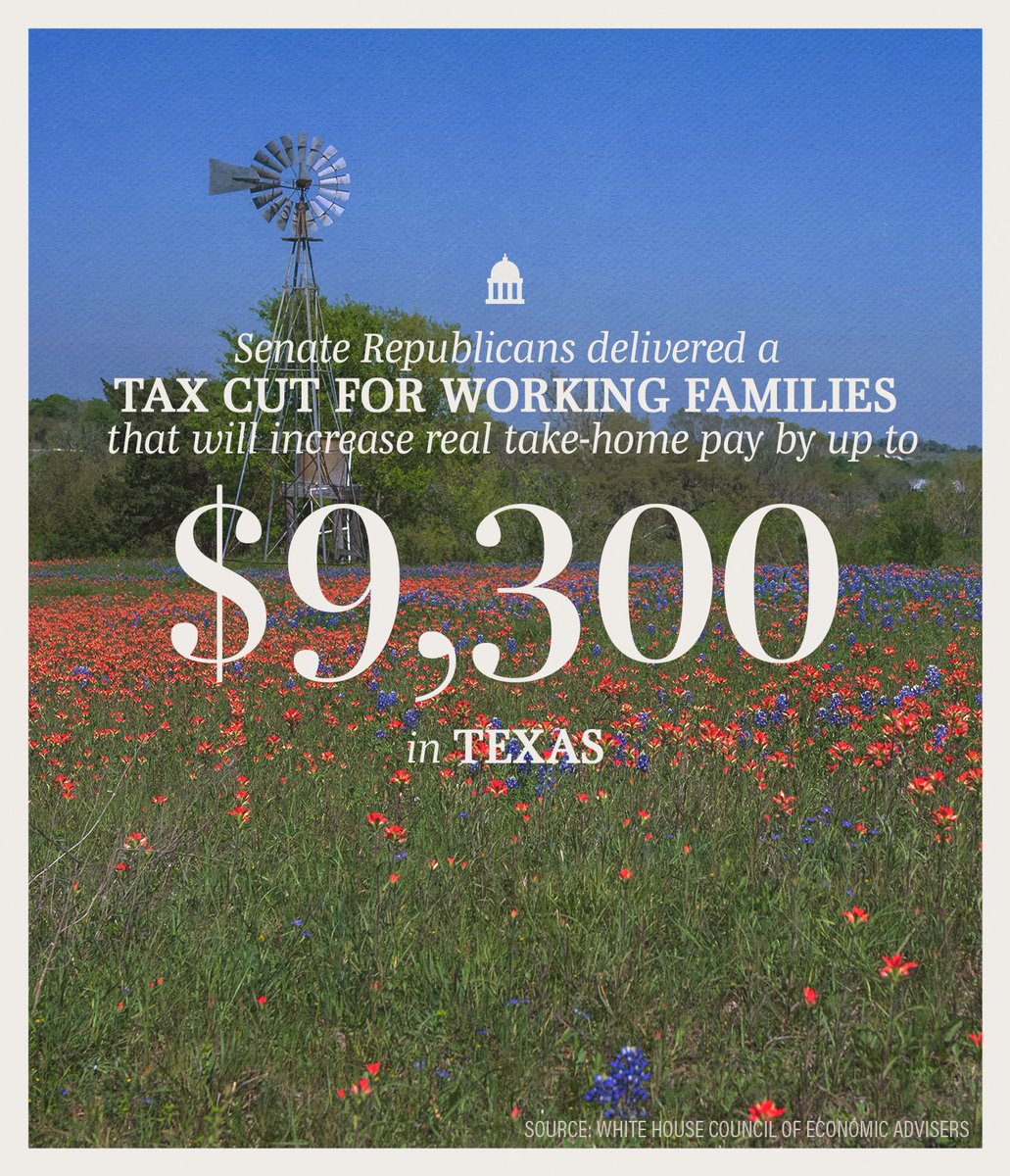 Senators <a href="/JohnCornyn/">Senator John Cornyn</a> and <a href="/SenTedCruz/">Senator Ted Cruz</a> delivered the largest middle-class tax cut in history for Texas.
