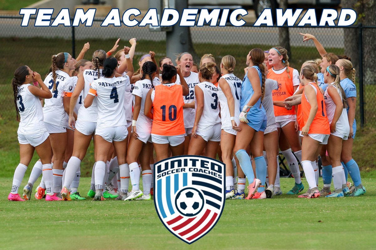 UT Tyler Patriots (@uttylerpatriots) on Twitter photo WSOC | Congrats to <a href="/soccerpatriots/">UT Tyler Patriots W Soccer</a> for earning the 2024-25 United Soccer Coaches Team Academic Award as announced on Friday!
RELEASE: tinyurl.com/3ah6ykf6
#SwoopSwoop WSOC | Congrats to <a href="/soccerpatriots/">UT Tyler Patriots W Soccer</a> for earning the 2024-25 United Soccer Coaches Team Academic Award as announced on Friday!
RELEASE: tinyurl.com/3ah6ykf6
#SwoopSwoop