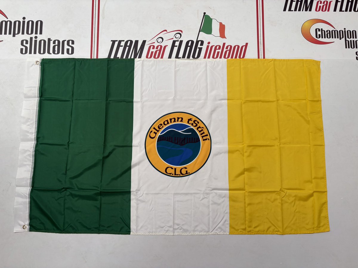5ft x 3ft flags crested for a GAA club in Co Donegal 🟢🟡 🏐