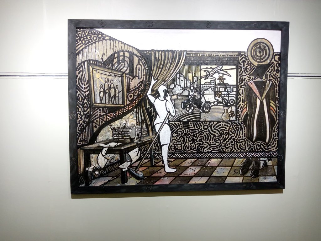shidbarbie_'s tweet photo. My desire has been to see artists in Uganda come together in an artistically inspired space like this one. ~ @MasterNtakky
#MasterNtakkysoloart https://t.co/xZafoMAtZU