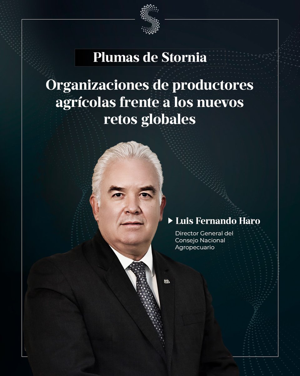 🖋️ Plumas de Stornia | Opinión
En su nueva columna, el Ing. Luis Fernando Haro <a href="/_lharo/">Luis Fernando Haro</a>  Director General del Consejo Nacional Agropecuario, comparte una mirada experta sobre los desafíos y oportunidades del sector agroalimentario en el contexto económico actual.

🌾 Una voz con