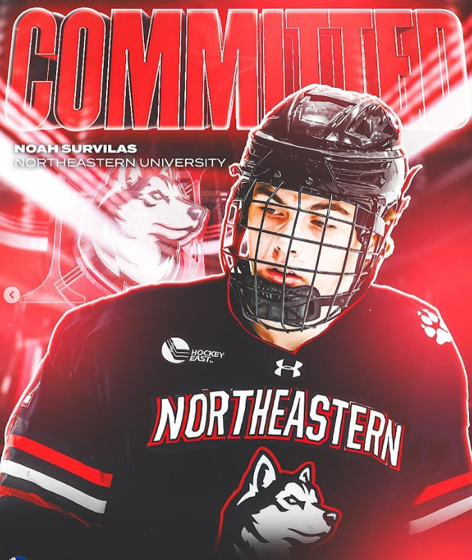 CollegePuckNXT's tweet photo. ‼️🚨BREAKING🚨‼️

The Northeastern Huskies have secured a commitment from Noah Survilas!
🐾🐾🐾

The ’08 born Forward from MA had 41 points in 28 GP during the 2024-25 season for Dexter Southfield School.

USHL Rights to @MuskegonJacks https://t.co/kHFvlbjr0G