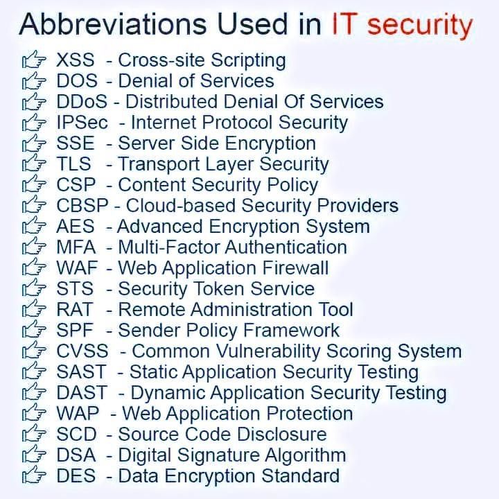 Dive into IT security mastery with essential abbreviations