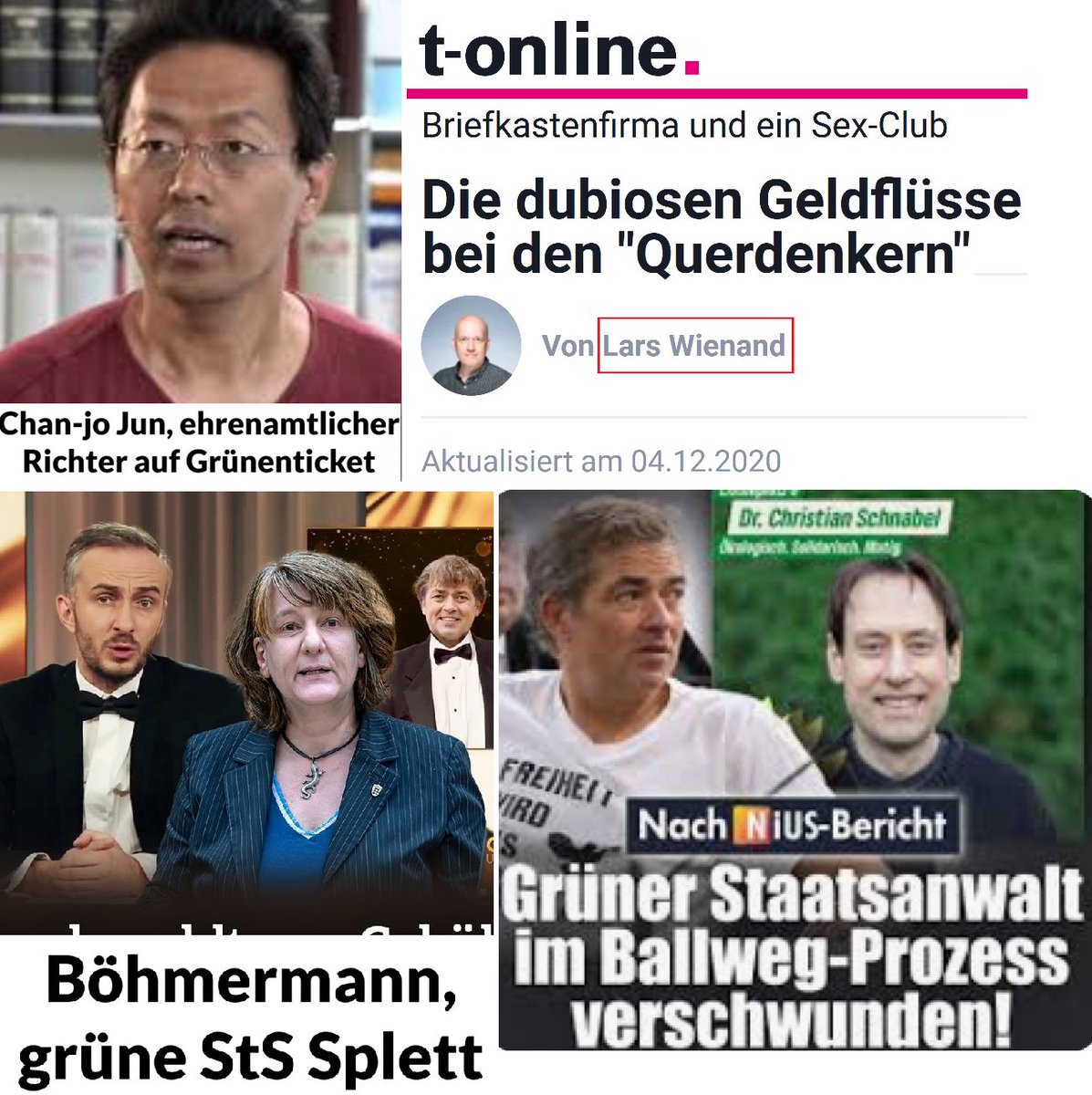 Stefan Homburg (@shomburg) on Twitter photo Wer brachte Ballweg in Haft?
Grüne. Grüne. Und Grüne. Aber NIUS und Apollo irren:
1. Jun
Die Akte „EG Kreuz”, aus der ich nicht zitieren darf, führt <a href="/Anwalt_Jun/">Anwalt_Jun ®️ Chan-jo Jun</a> als ersten Denunzianten auf, der die Sache am 27.10.2020 im Auftrag der NGO <a href="/GoldenerAluhut/">Der goldene Aluhut</a> ins Rollen brachte. Nicht Wer brachte Ballweg in Haft?
Grüne. Grüne. Und Grüne. Aber NIUS und Apollo irren:
1. Jun
Die Akte „EG Kreuz”, aus der ich nicht zitieren darf, führt <a href="/Anwalt_Jun/">Anwalt_Jun ®️ Chan-jo Jun</a> als ersten Denunzianten auf, der die Sache am 27.10.2020 im Auftrag der NGO <a href="/GoldenerAluhut/">Der goldene Aluhut</a> ins Rollen brachte. Nicht