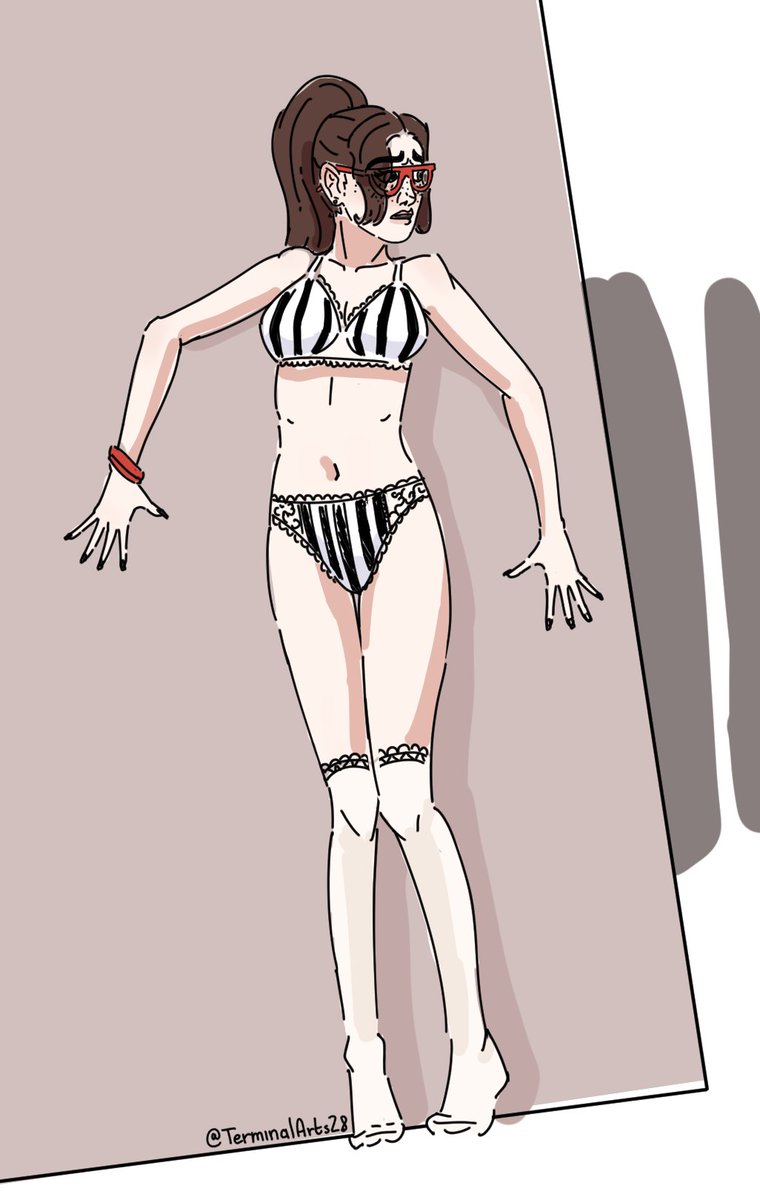 ruh-roh, hailey's caught without her cloths again :( #EUF 

colored in a sketch from a few days ago