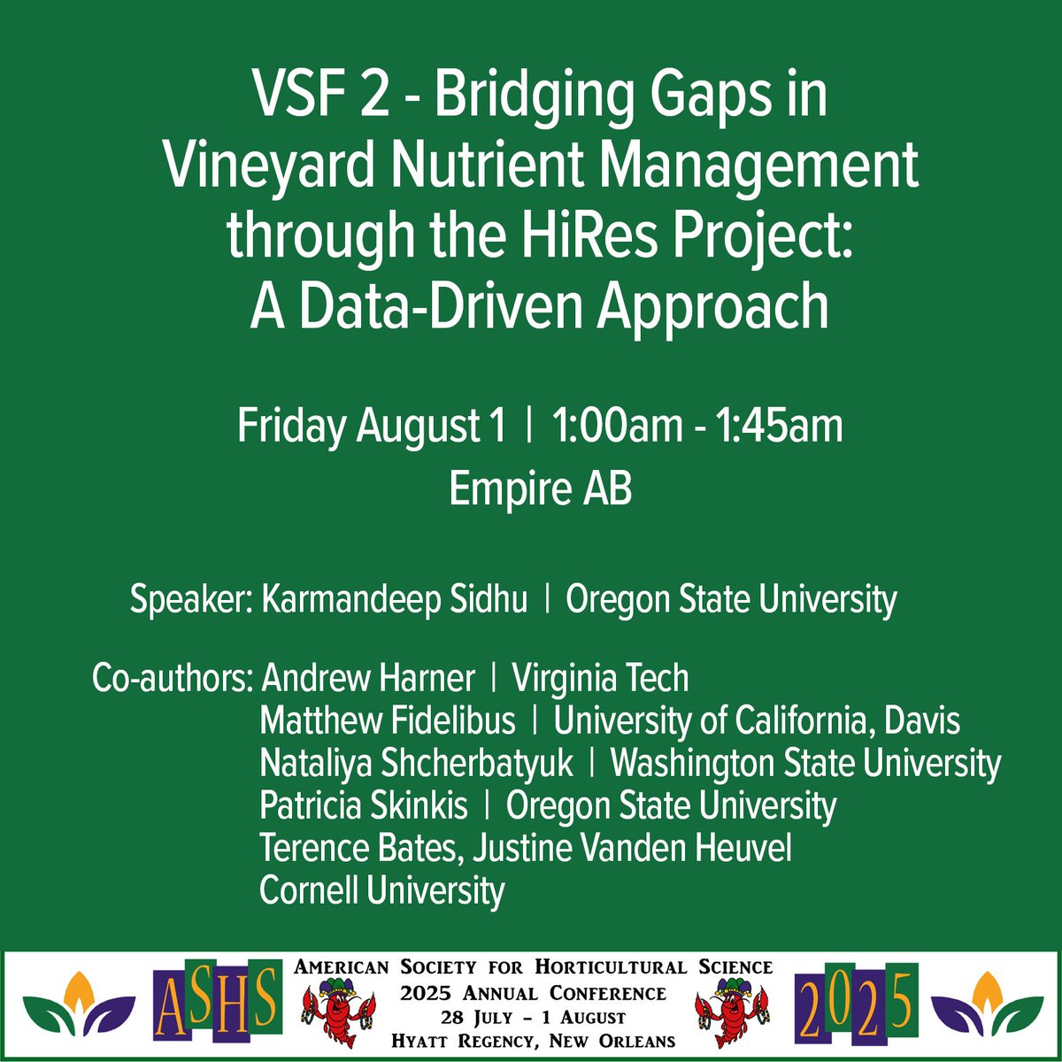 PP Systems @ppsystems.bsky.social (@pp_systems) on Twitter photo What’s holding back #PrecisionAgriculture in #viticulture? Hear what grape growers across 25 states shared about nutrient priorities, tech barriers & #NextGenSolutions. Catch this talk at #ASHS2025!
#horticulture <a href="/wsuCSANR/">Center for Sustaining Ag & Natural Resources</a> <a href="/ASHS_Hort/">ASHS</a> <a href="/CornellCALS/">Cornell CALS</a> <a href="/OSUAgSci/">OSU Ag Sciences</a> <a href="/DrewHarner83286/">Drew</a> What’s holding back #PrecisionAgriculture in #viticulture? Hear what grape growers across 25 states shared about nutrient priorities, tech barriers & #NextGenSolutions. Catch this talk at #ASHS2025!
#horticulture <a href="/wsuCSANR/">Center for Sustaining Ag & Natural Resources</a> <a href="/ASHS_Hort/">ASHS</a> <a href="/CornellCALS/">Cornell CALS</a> <a href="/OSUAgSci/">OSU Ag Sciences</a> <a href="/DrewHarner83286/">Drew</a>