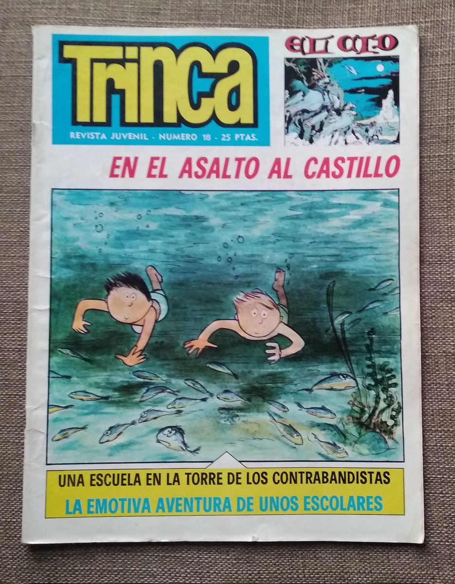 LibrosVintage's tweet photo. Esta debería haber sido la portada del #ExtradeVerano de #Trinca de 1971

#Trinca n° 18 (15 julio 1971)
Editorial Doncel

¡Feliz verano, amigos! https://t.co/p3oldXou2b