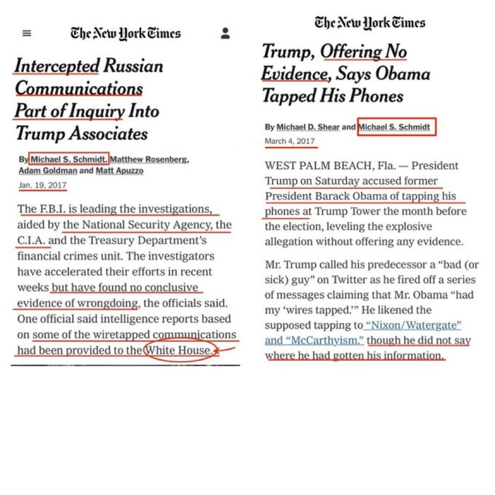 <a href="/nytmike/">Michael S. Schmidt</a> This you Bro? 

Did you really write both of these?
