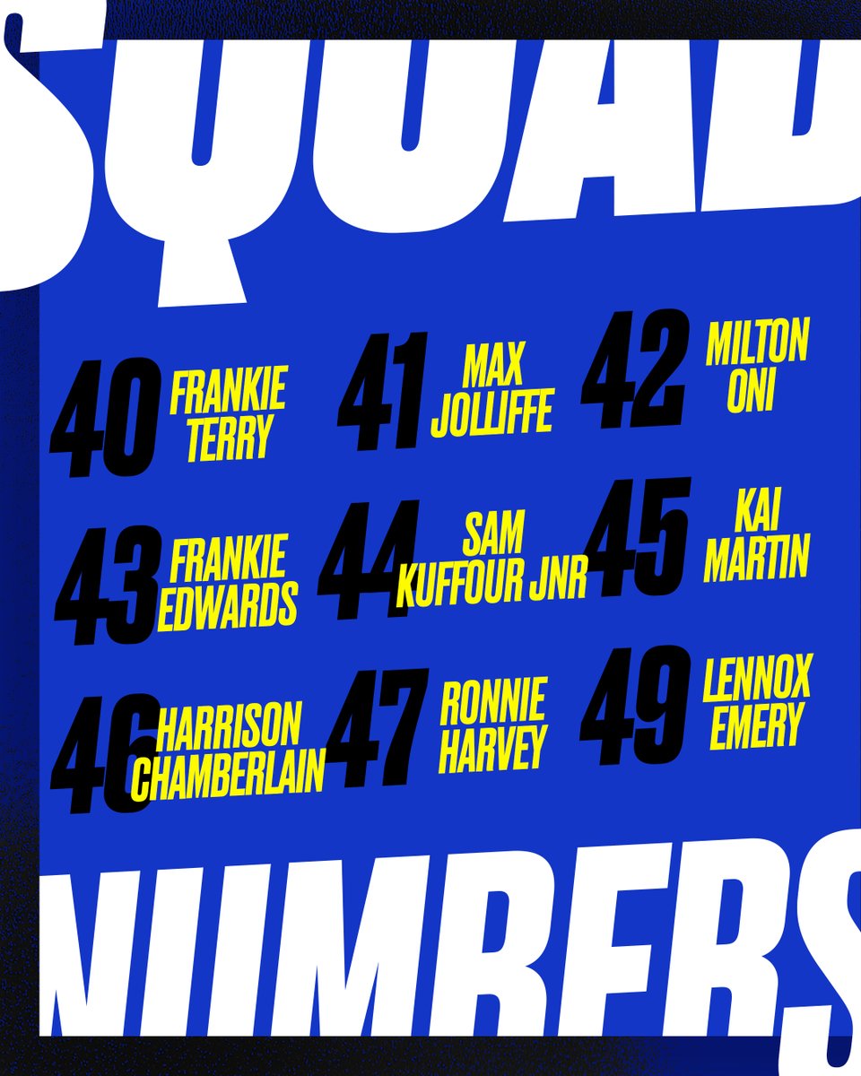 The squad numbers are in!

Here’s how the U’s will line up for the 25/26 season.

#ColU | #WeAreUnited