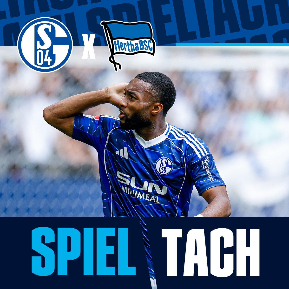 ⚒️ HOY JUGAMOS ⚒️
⚽️ #S04 🆚 Hertha BSC
🕣 20:30h  
🏟️ <a href="/VELTINSarena/">VELTINS-Arena</a> 
#️⃣ #S04BSC