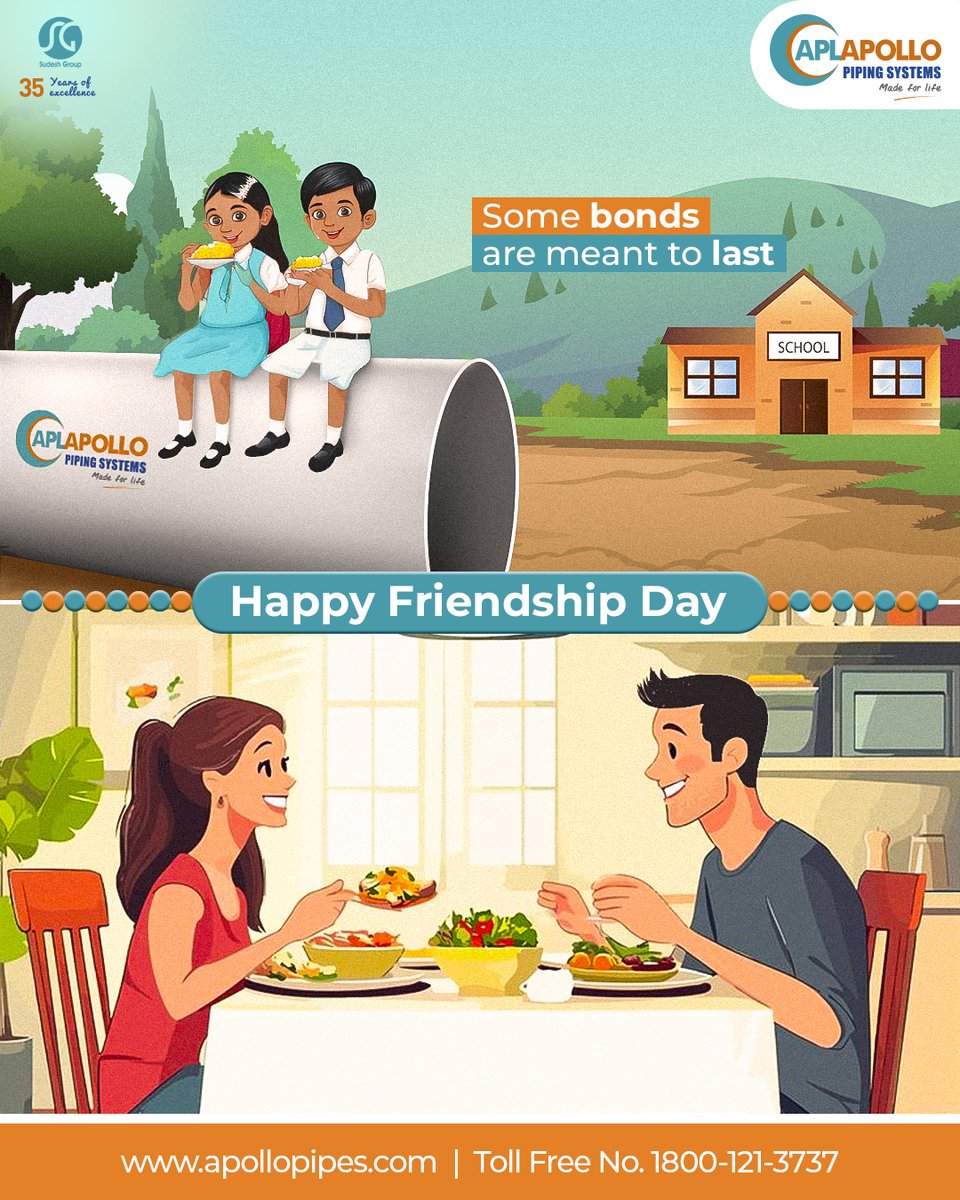 Here’s to the ones who connect you and make sure you #NeverCrackUnderPressure!✨🤝

#HappyFriendshipDay #BestFriendsForever #FriendshipGoals #Friends #APLApollo #ApolloPipes #APLBond #HarPressureSeBeasar #MadeForLife