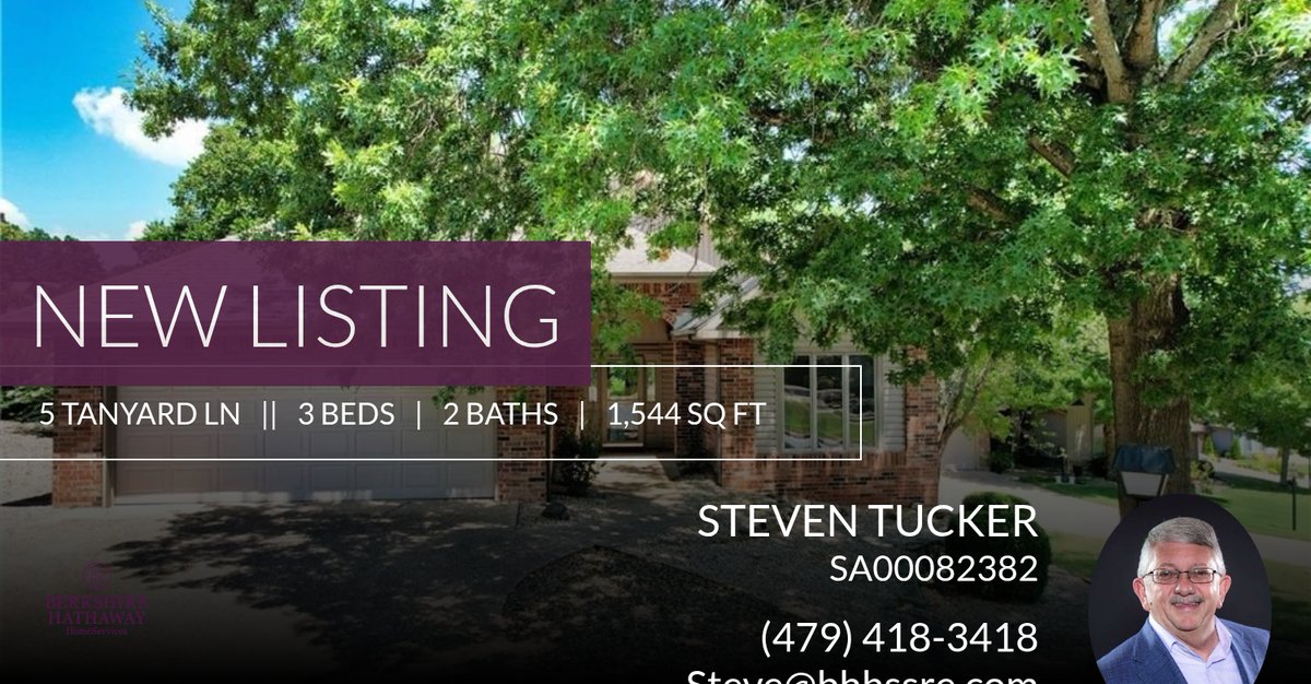 RealtorTucker's tweet photo. Take a look at my new listing that just hit the market. Reach out here or at (479) 418-3418 for more information! This is listed through my broker at Berkshire Hathaway HomeServices RE.

#BentonvilleArkansas #NorthwestArkansas... https://t.co/UBBD6RYhXD https://t.co/BIwEaaHo8W