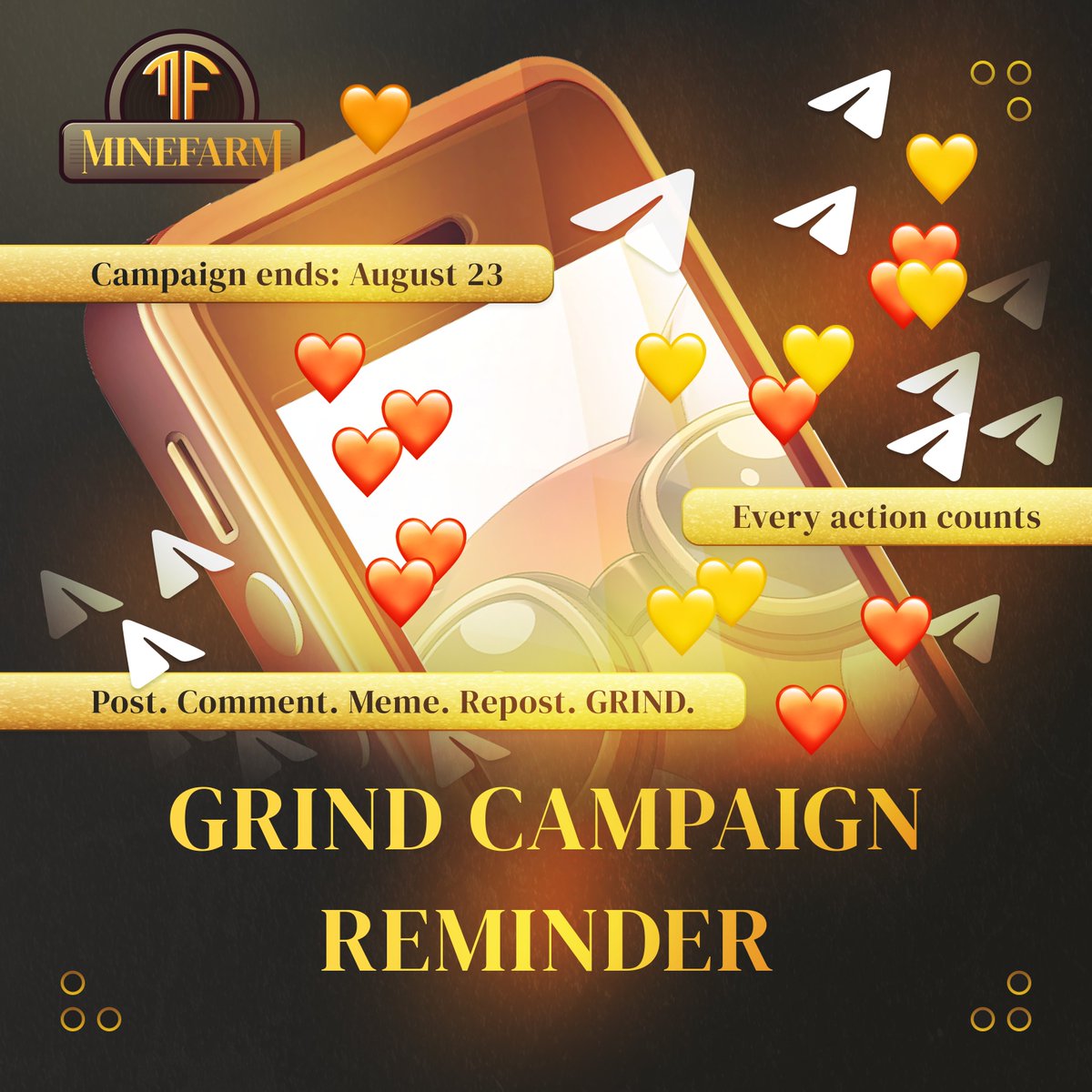 MineFarm_'s tweet image. 🔥 GRIND CAMPAIGN REMINDER!
Grind Campaign is still ON, and there’s 240 000 $REDPANDA tokens waiting to be claimed 💎
💰 8000 tokens given away DAILY
🧠 Post. Comment. Meme. Repost.
📅 Campaign ends August 23
Don’t miss your chance to shine!
Every tweet, reply, or creation…