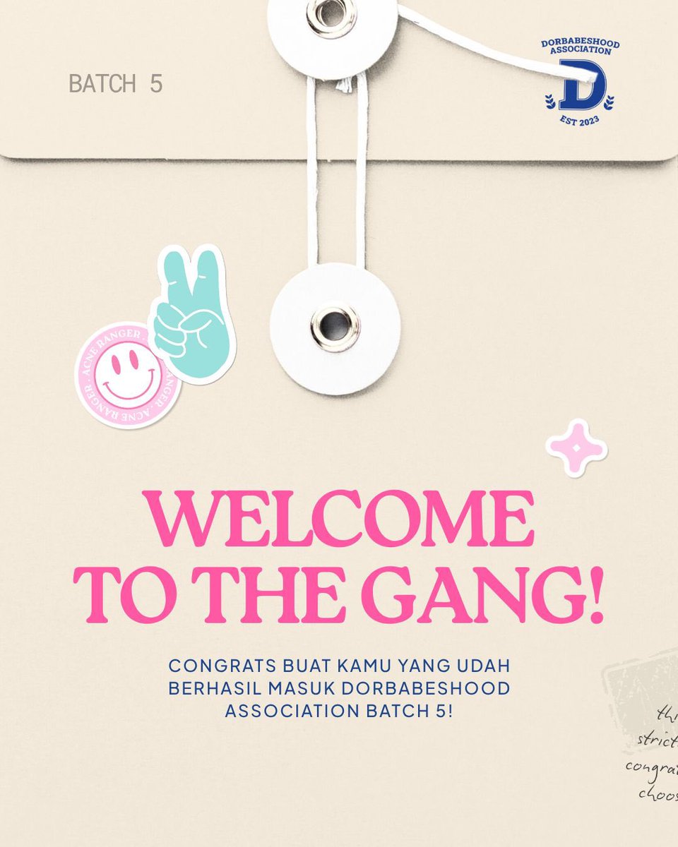 hellodorskin's tweet image. CONGRATULATIONS DORBABES!💓

selamat yaa yang udah keterima jadi bestie mindor di DHA batch 5🫰🏻 buruan cek email dan jangan lupa join grup nya🥹

yang belum lolos, jangan berkecil hati yaaa~ next masih banyak kesempatan buat jadi bestie mindor🫶🏻🫰🏻 

absen dong siapaa yang lolos👇
