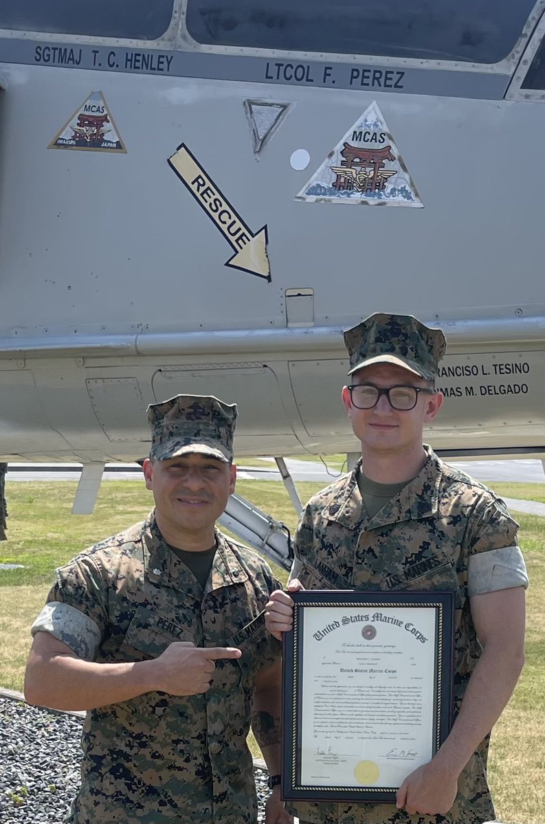 Today, I had the honor of promoting this stud to SSgt.

Soon, he’ll leave us for OCS — chasing his next challenge.

This is what it looks like when you raise the bar… then raise it again.

That’s the Mighty Marauder Mindset! 

Semper Fi! 🦅🌎⚓️