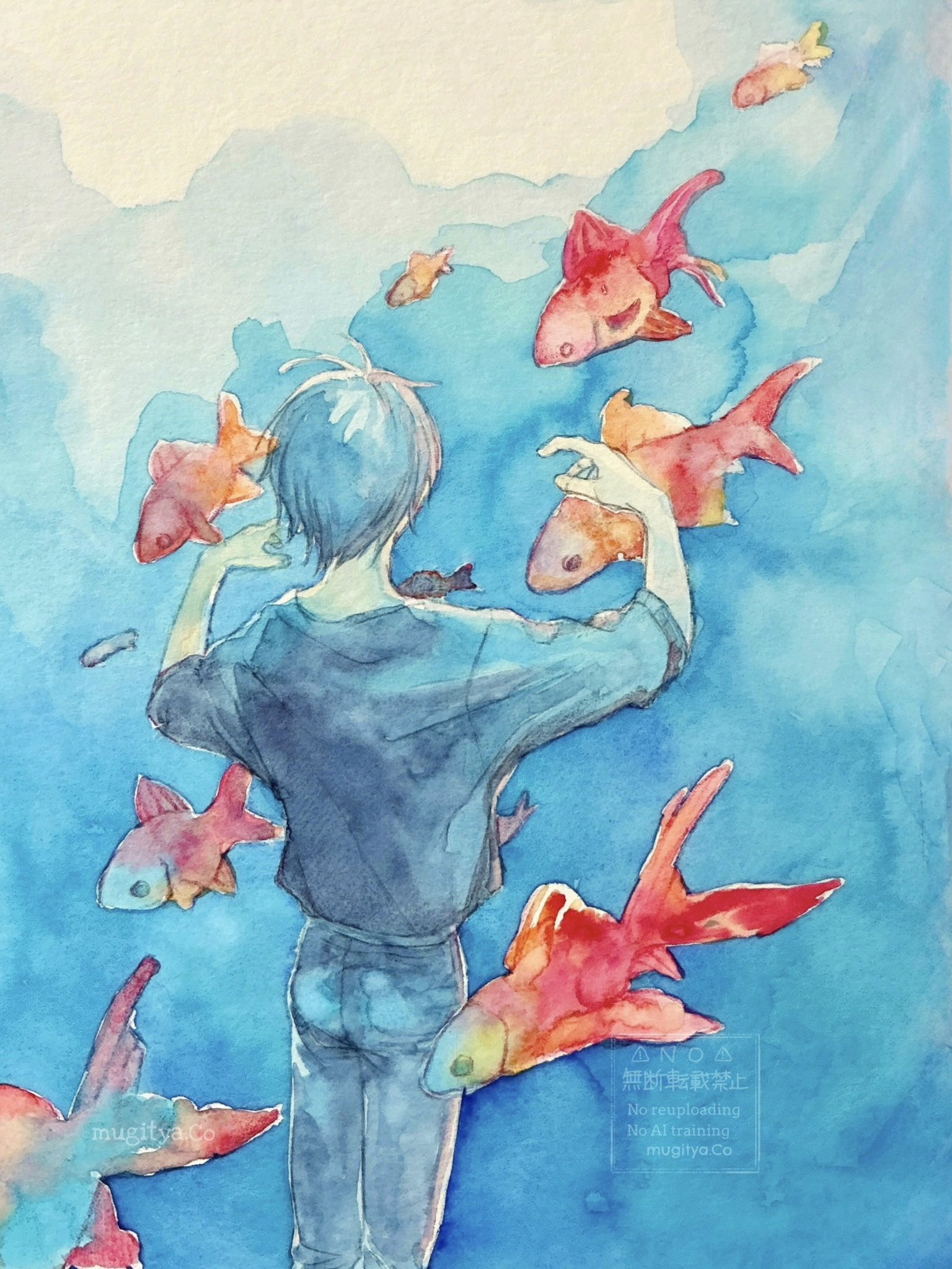 水彩画 平塚市 八幡山の洋館 36×26cm 2023.04.27 スケッチ会にて