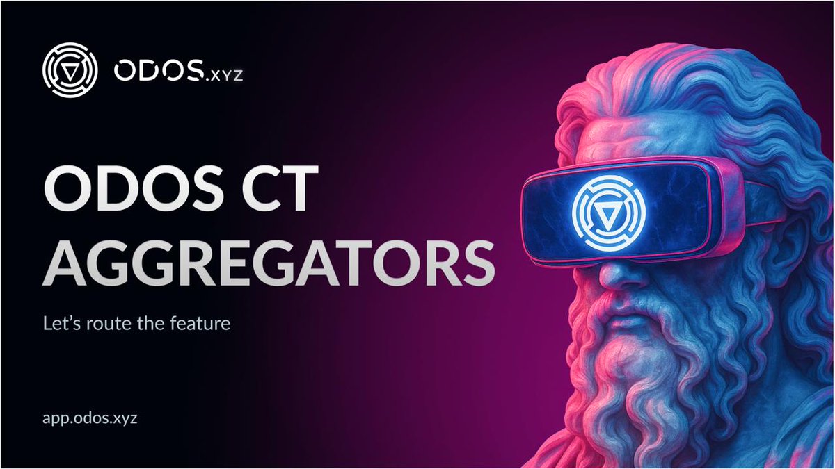 🔁 Join the ODOS CT AGGREGATORS!

We’re excited to launch our brand new ambassador program.

Built for creators, memers, and storytellers ready to shape the smartest routing engine in DeFi.