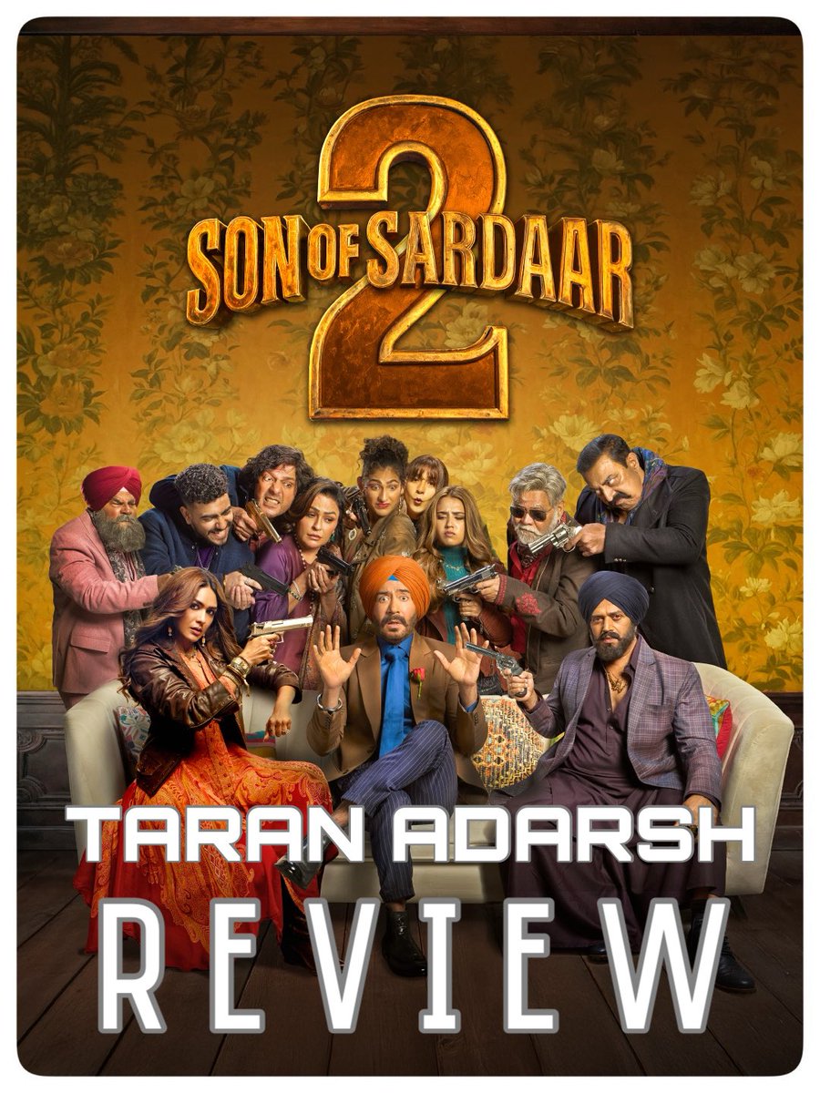 rahulkatala's tweet photo. #OneWordReview...
#SonOfSardaar2: DISAPPOINTING.
Rating: ⭐️½
A joyless ride – lacks fun, laughter, excitement, and freshness... The dated writing is the biggest culprit... Most importantly, the jokes don't land. #SOS2 #SOS2Review #SonOfSardaar2Review

Director #VijayKumarArora tries to blend comedy and drama – but the result is a mess… Barring a few funny moments, the film struggles to hold your attention.

Even the supremely talented #AjayDevgn is unable to salvage the show... Only #RaviKishan and #DeepakDobriyal manage to make a lasting impression.

⭐️ #Boxoffice prediction: Don't expect much! #SonOfSardaar2review