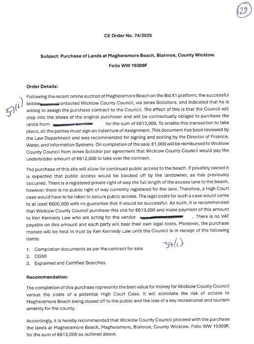 Council paid €613,000 for land to secure public access to beach believing it'd be more expensive to go to court to ensure right of way.

Wicklow County Council said price was likely to be less than High Court challenge, which might not be successful.

thestory.ie/2025/08/01/wic…