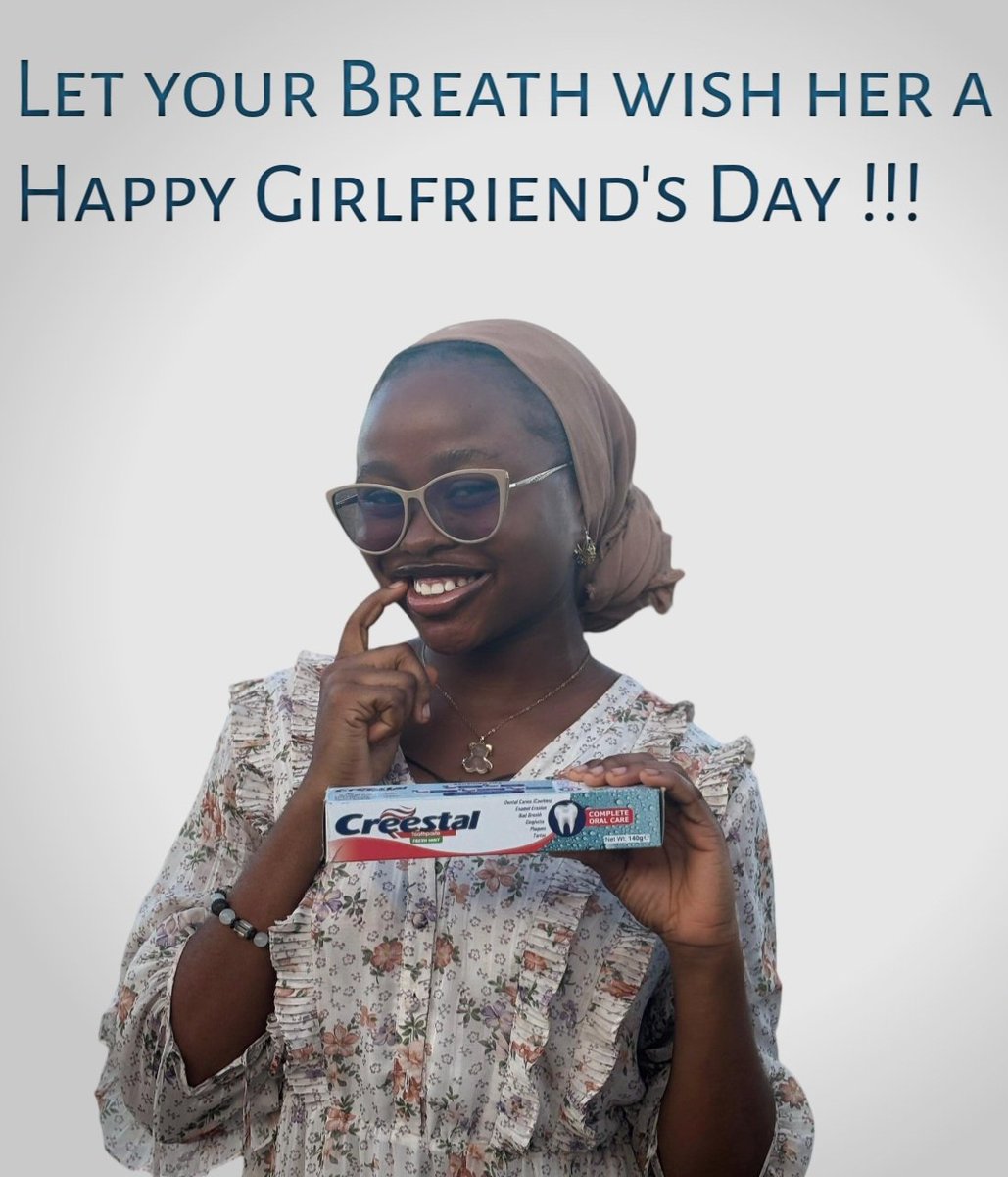 The peace you give her matters, and it all starts with Fresh Breath !!!

#happygirlfriendsday 
#OralHealth 
#CreestalToothpaste