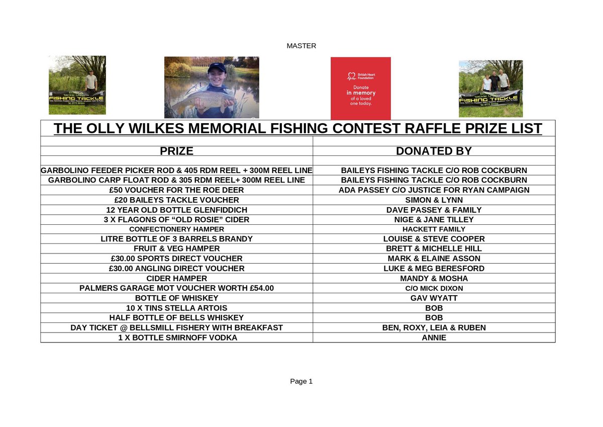 simonwilkes13's tweet image. ALL WELCOME to join us for “Our Olly’s” Annual Memorial Fishing Contest 2025 this Sunday 3rd August. As always the contest is taking place at Elmbridge Fishery &amp;amp; then it’s back to The Vine, Lyde Green for Charity BBQ, DJ &amp;amp; raffle draw. “Our Olly” in our hearts forever ❤️🎣❤️🎣xx