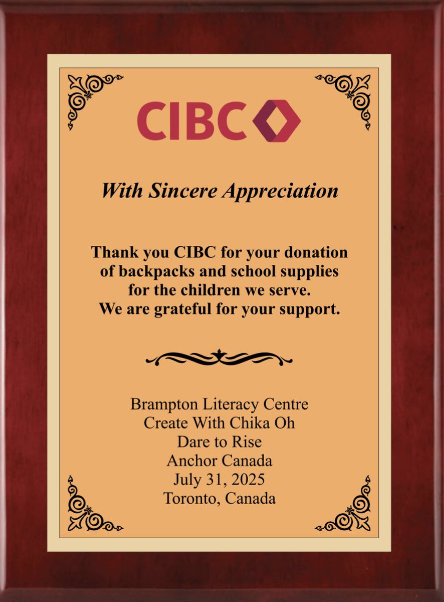 It’s August. Parents are getting ready for the expensive “back-to-school-run” for their children. We are so grateful to <a href="/cibc/">CIBC</a> staff and their Black Employee Network for donating backpacks and school supplies so we can support families in need. #GiveBack #backtoschool2025