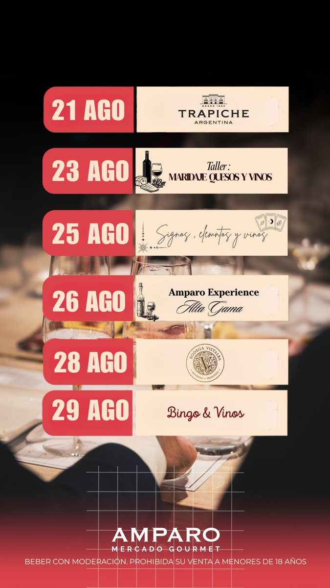 Nuestras Catas de Agosto !!